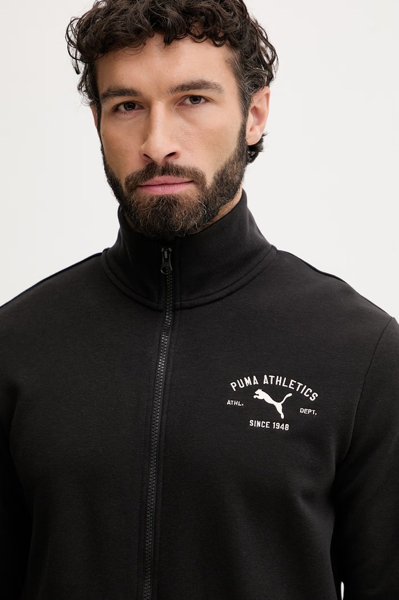 Puma muška komplet trenirka s pamukom Mainline suit 691770 crna