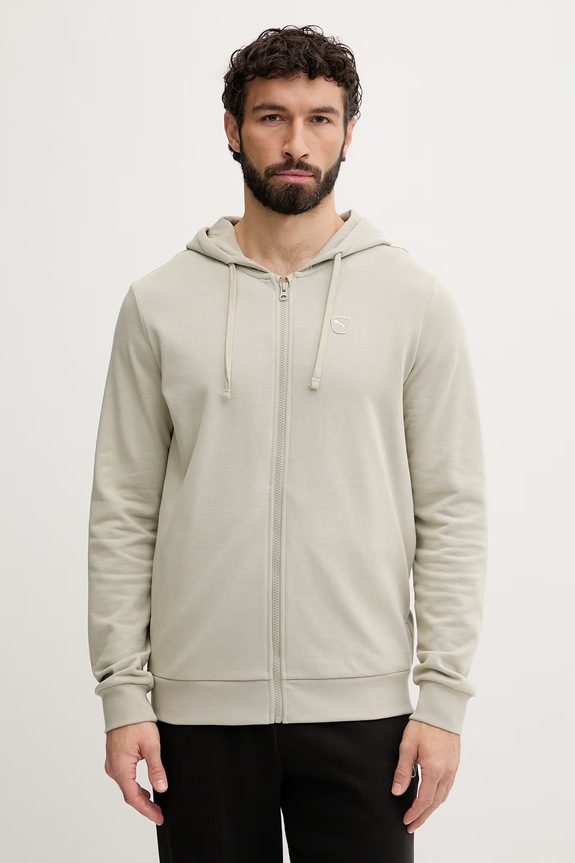 Puma komplet trenirka za muškarce od pamuka Essential elevated 691771 zelena SS26
