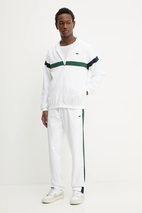 Спортивний костюм Lacoste гладкий білий WH0219