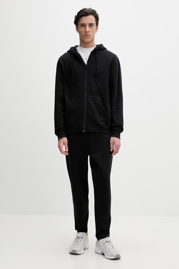 Tommy Jeans σετ φόρμας ανδρικό με βαμβάκι μαύρο DM0DM23281