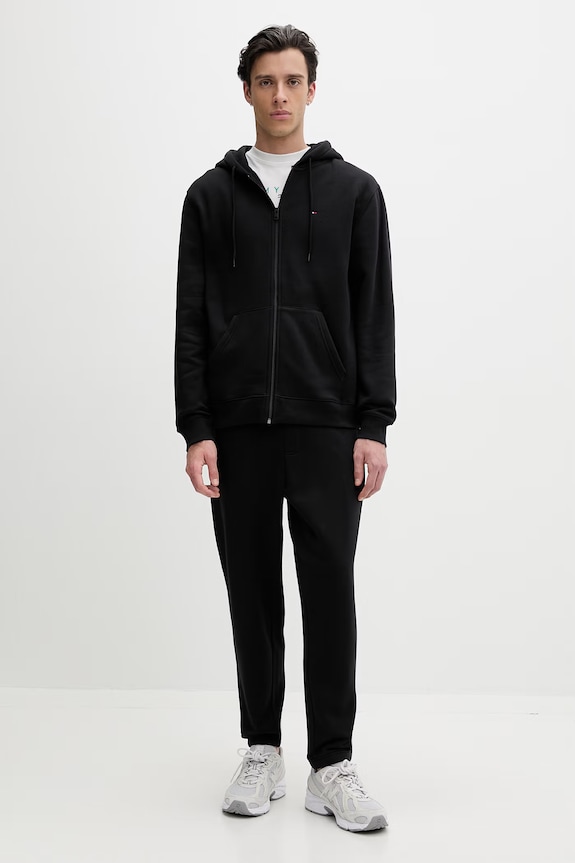 Tommy Jeans σετ φόρμας ανδρικό με βαμβάκι μαύρο DM0DM23281