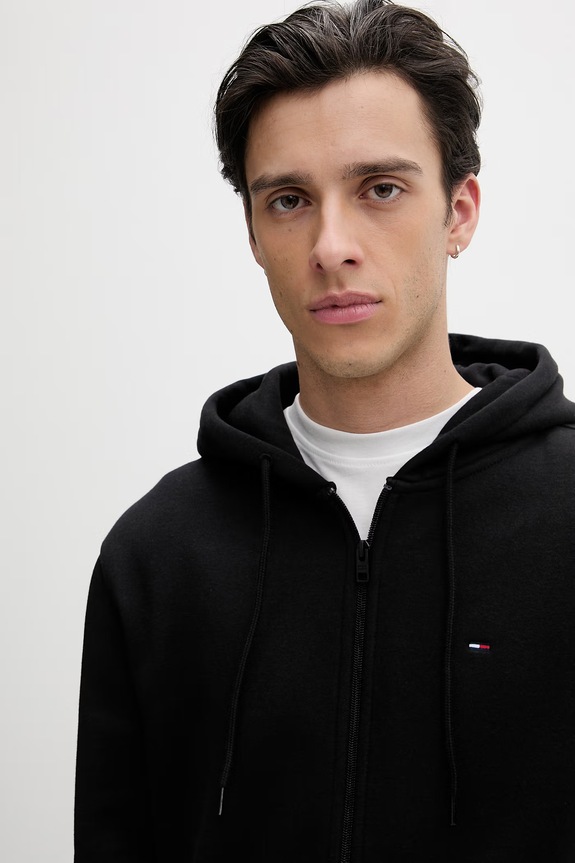 Tommy Jeans σετ φόρμας ανδρικό με βαμβάκι DM0DM23281 μαύρο