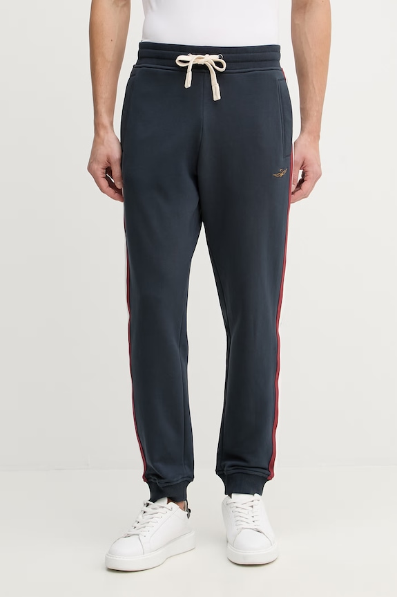 Aeronautica Militare set di tuta da uomo in cotone blu navy TF0107UF00677