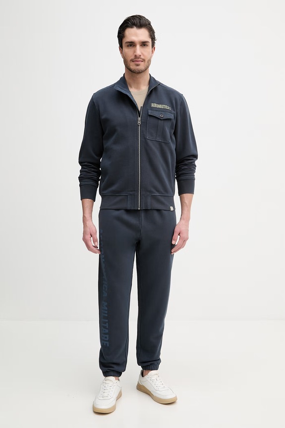 Aeronautica Militare trening din bumbac bumbac bleumarin TF0116UF00676
