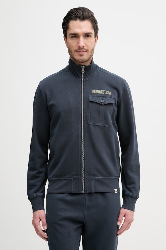 Aeronautica Militare trening din bumbac TF0116UF00676 bleumarin SS26