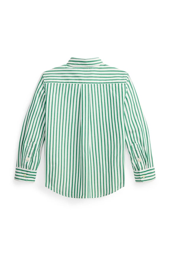 Polo Ralph Lauren koszula bawełniana dziecięca 322979319501 zielony SS26