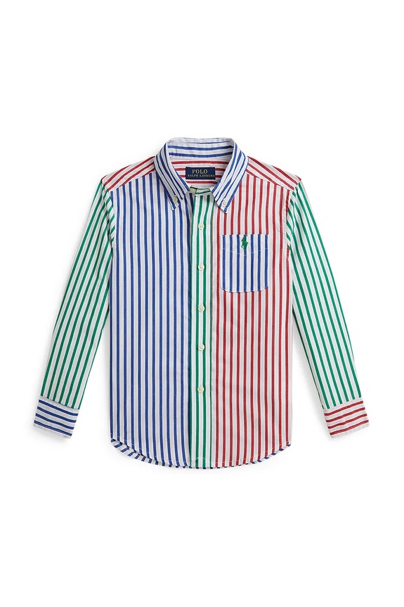 Polo Ralph Lauren camicia di cotone per bambini lunga multicolore 322A96282001