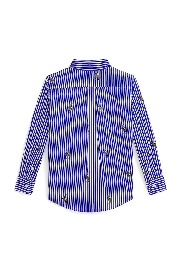 Polo Ralph Lauren koszula bawełniana dziecięca 322A96287001 niebieski SS26