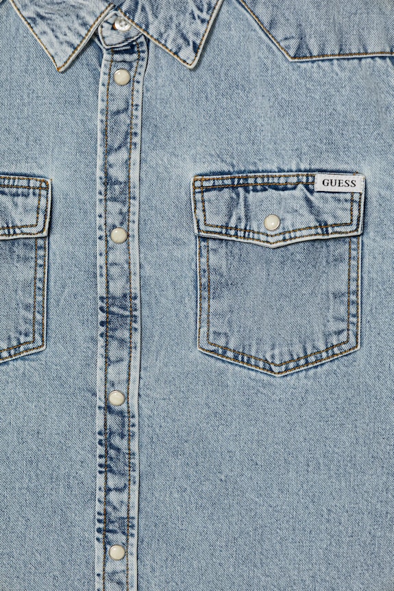 Αγορίστικα Παιδικό τζιν πουκάμισο Guess L6RH00.D4EU0.PPY2 μπλε