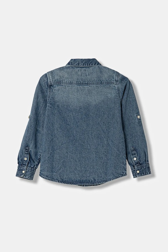 Дитяча джинсова сорочка Guess N6RH00.D4EU0.PPY2 блакитний SS26