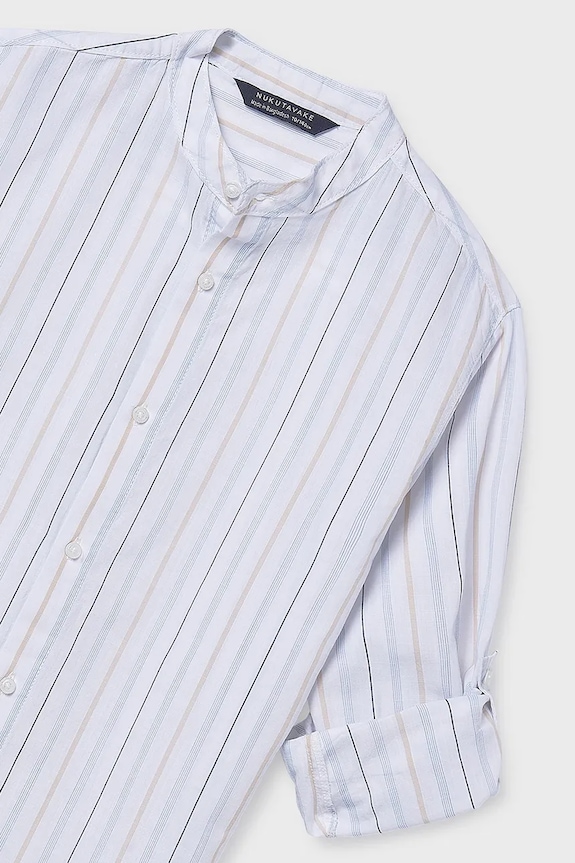 Παιδικό βαμβακερό πουκάμισο Mayoral λευκό 6176.7B.Junior.PPY2