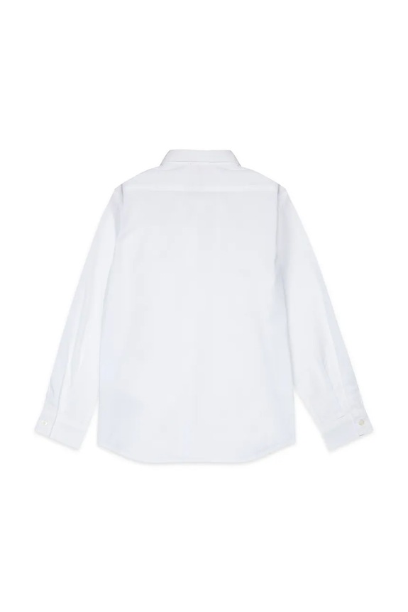 Παιδικό βαμβακερό πουκάμισο Diesel CSTANLEY SHIRT J02472.KXBA8 λευκό SS26