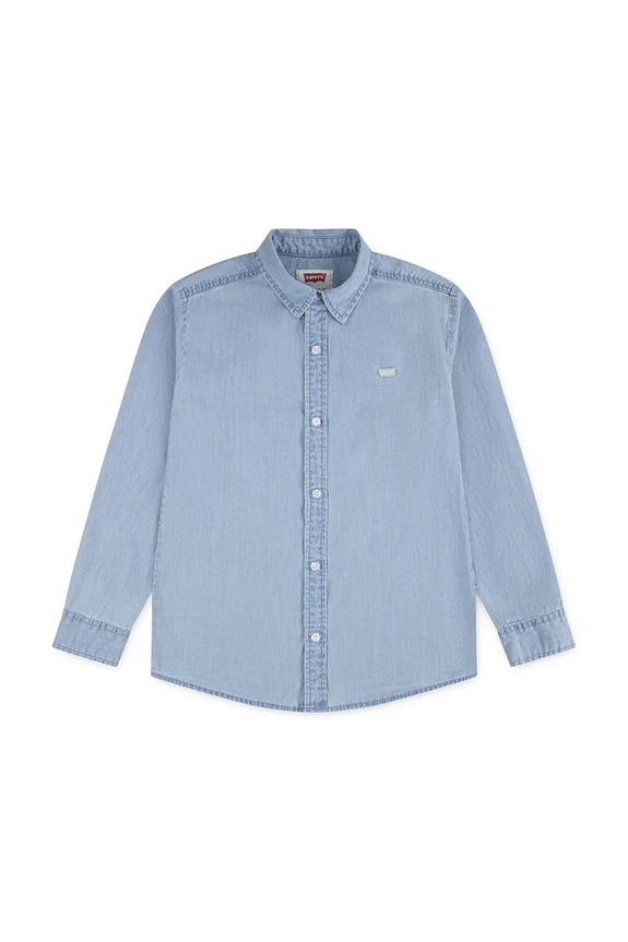 Levi's koszula dziecięca bawełniana BATTERY HOUSEMARK SHIRT 8EP676 niebieski SS26