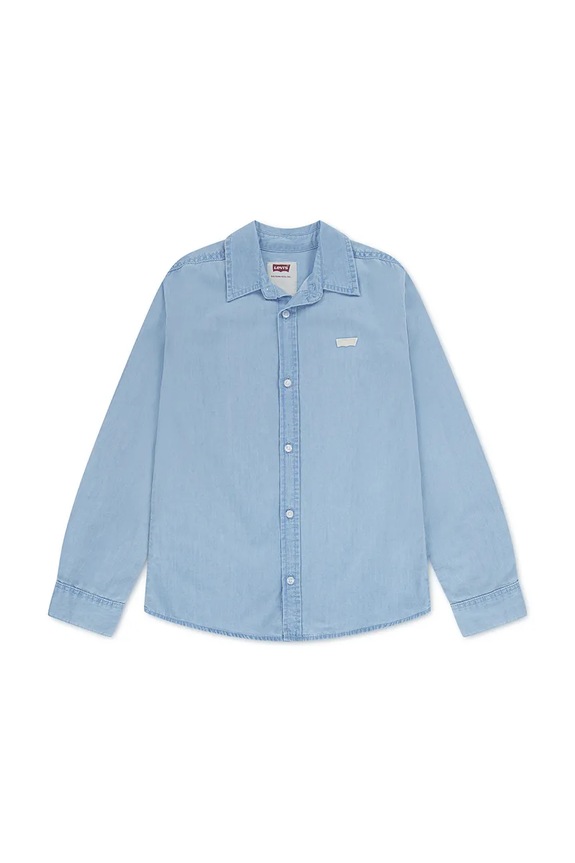 Levi's koszula dziecięca bawełniana BATTERY HOUSEMARK SHIRT 9EP676 niebieski SS26