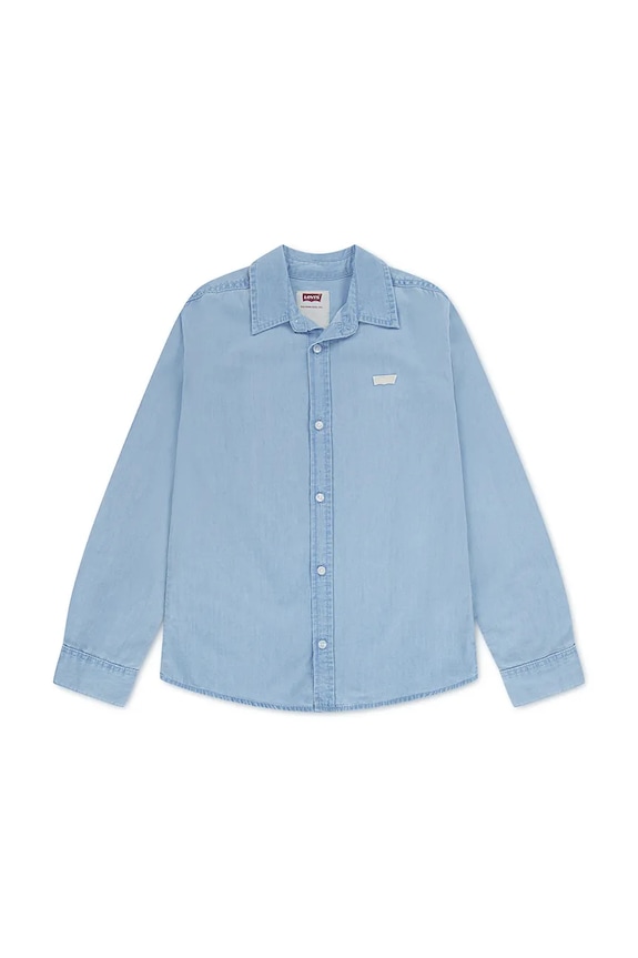 Levi's koszula dziecięca bawełniana BATTERY HOUSEMARK SHIRT 9EP676 niebieski SS26