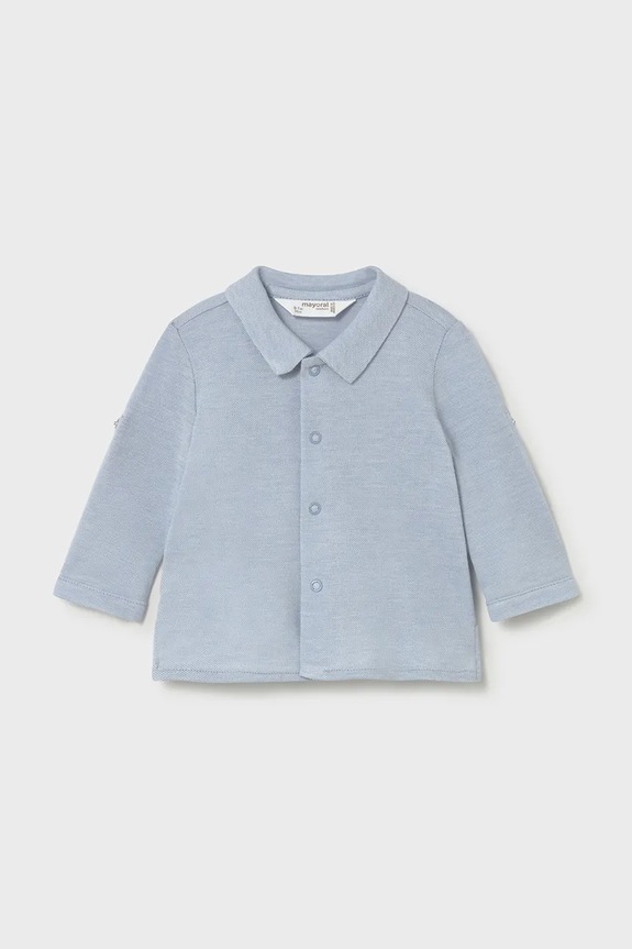 Mayoral Newborn koszula bawełniana niemowlęca bawełna niebieski 1103.1M.Newborn.PPY2