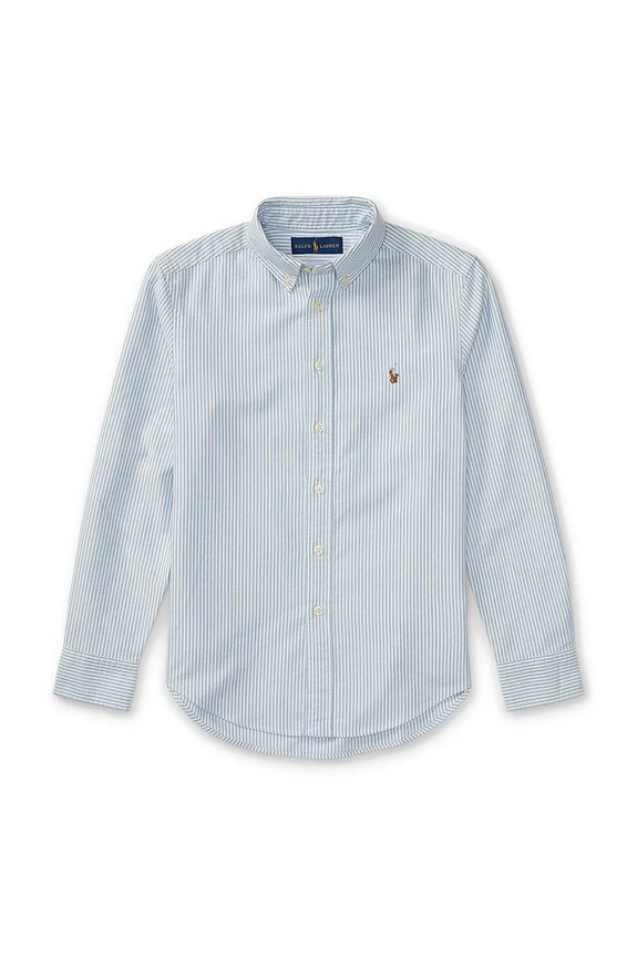 Polo Ralph Lauren camicia di cotone per bambini 323677177001 blu SS26