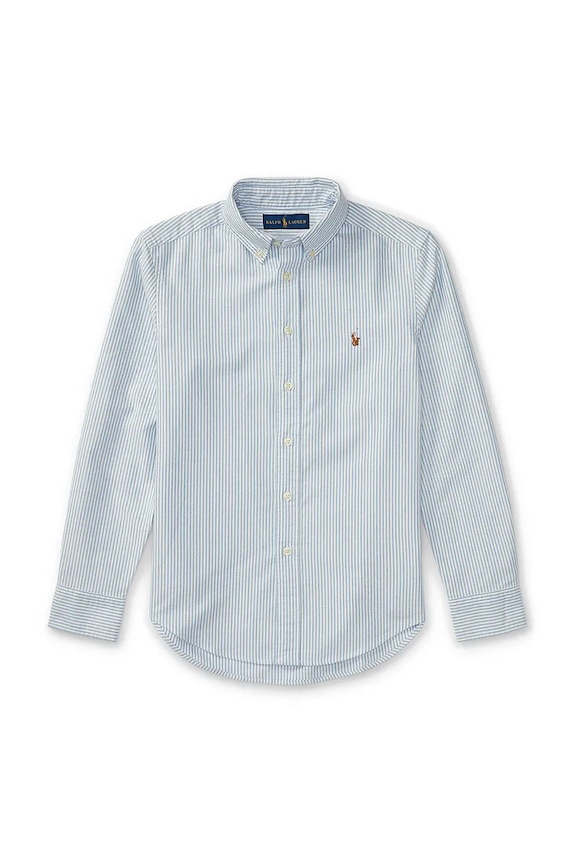 Polo Ralph Lauren camicia di cotone per bambini 323677177001 blu SS26