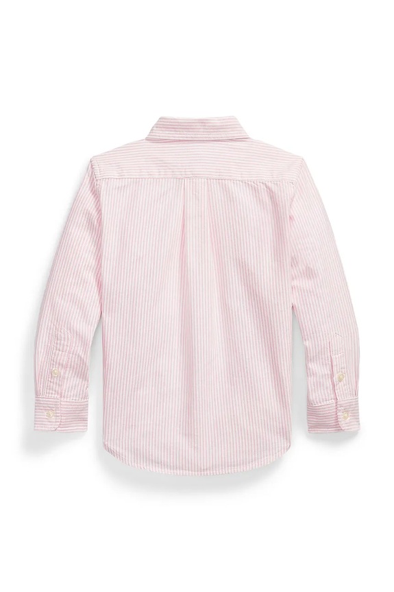 Παιδικό βαμβακερό πουκάμισο Polo Ralph Lauren 322A12752003 ροζ SS26