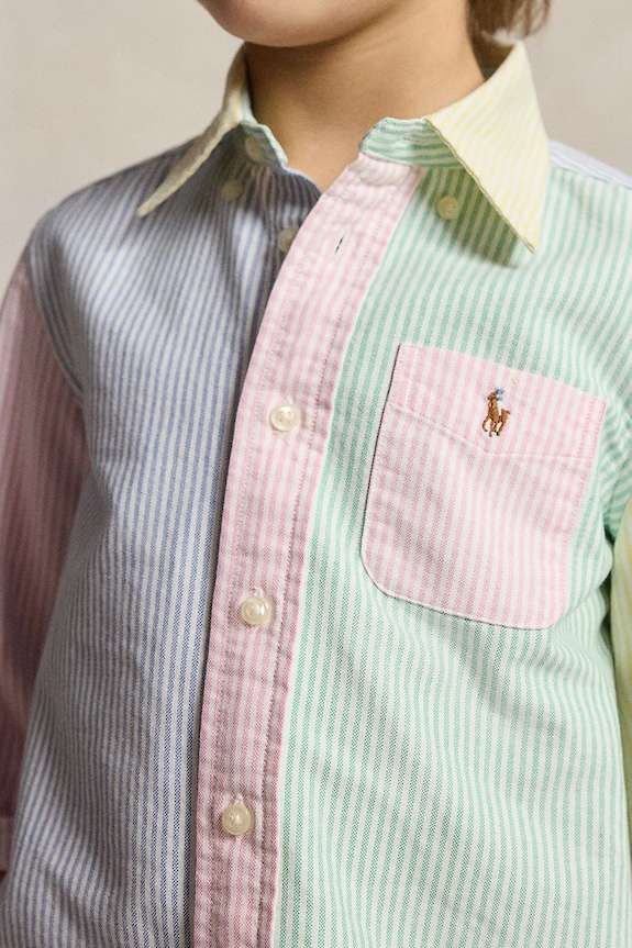 Παιδικό βαμβακερό πουκάμισο Polo Ralph Lauren 322B13800001 πολύχρωμο