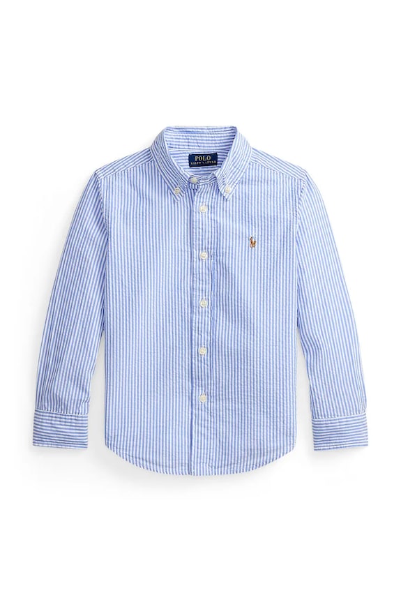Polo Ralph Lauren oxford košulja za djecu od pamuka plava 322B23251001