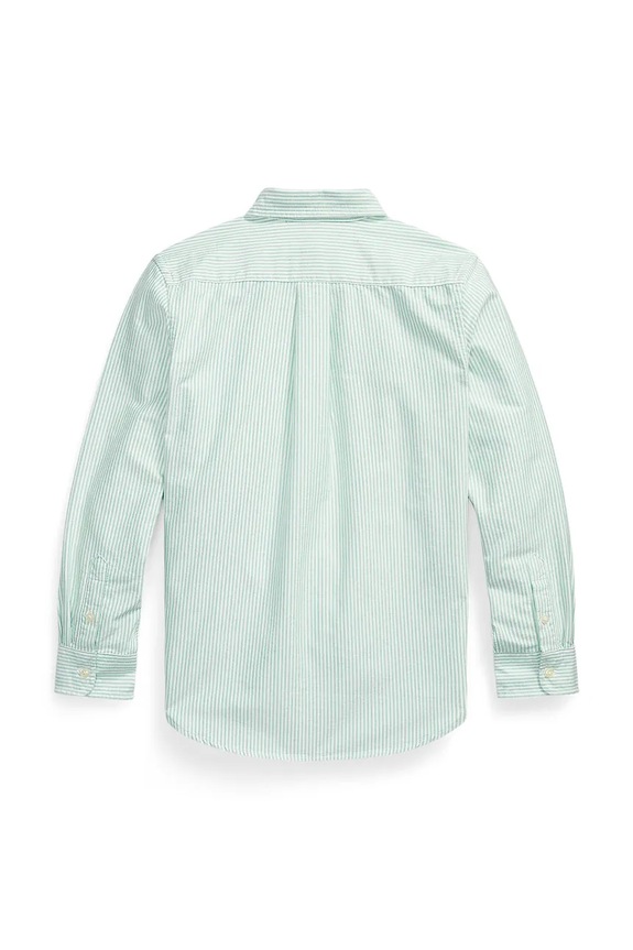 Παιδικό βαμβακερό πουκάμισο Polo Ralph Lauren 323A12752001 τιρκουάζ SS26