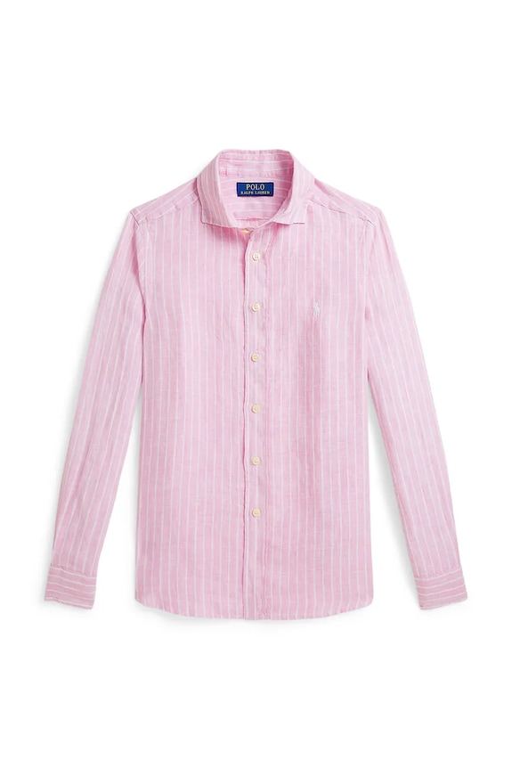 Polo Ralph Lauren camicia di lino biancheria rosa 323A13343001