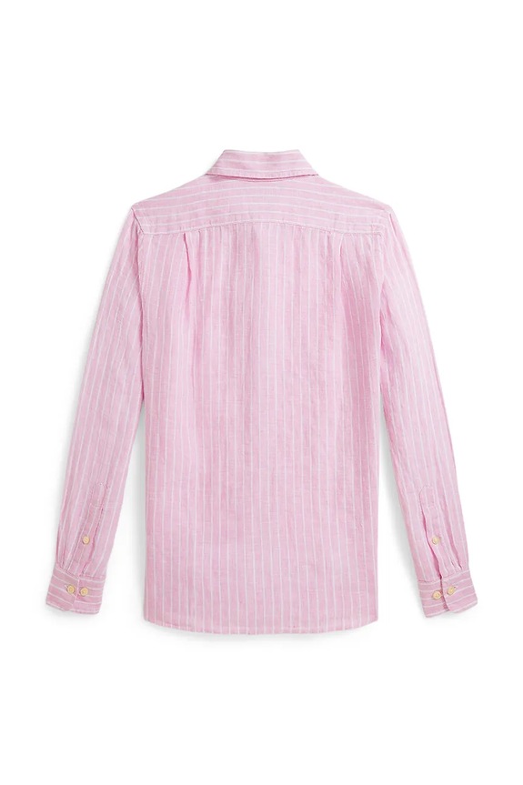 Polo Ralph Lauren camicia di lino 323A13343001 rosa SS26