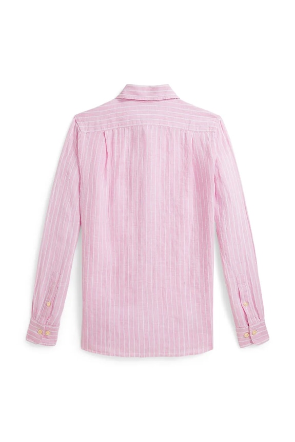 Polo Ralph Lauren camicia di lino 323A13343001 rosa SS26