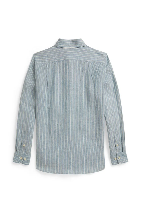 Polo Ralph Lauren cămașă de in pentru copii 323A13343002 albastru SS26