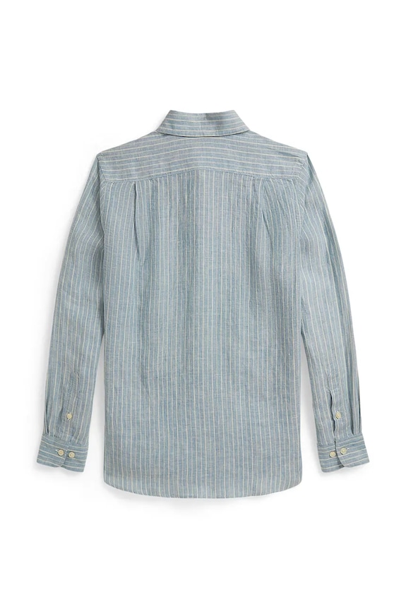 Polo Ralph Lauren cămașă de in pentru copii 323A13343002 albastru SS26