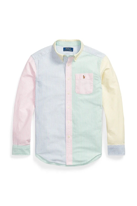 Polo Ralph Lauren camicia di cotone per bambini lunga multicolore 323B13800001
