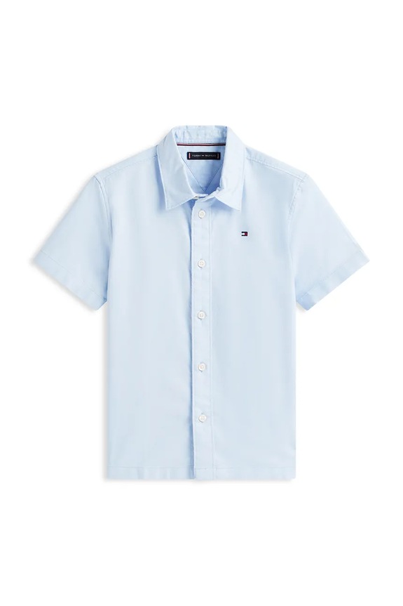 Tommy Hilfiger košeľa detská bavlnená KB0KB09554.104.122.PPY2 modrá SS26
