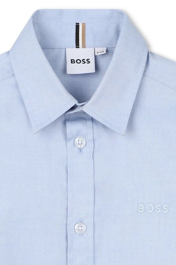 Chłopiec BOSS koszula bawełniana dziecięca J53160.162.174 niebieski