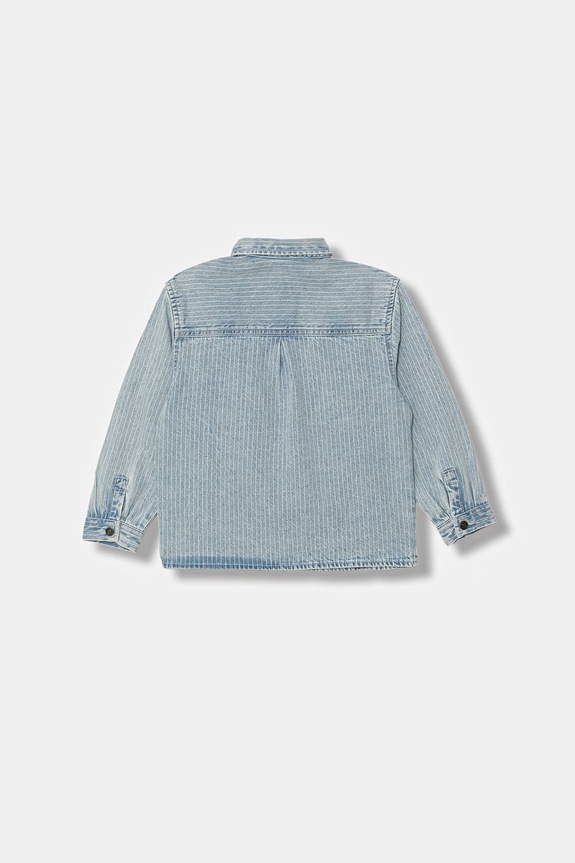 United Colors of Benetton cămașă pentru copii, din denim 5PY3GQ02Z.P.Stagionale albastru SS26
