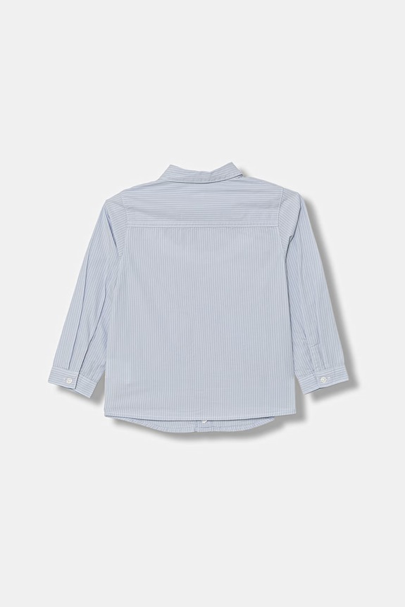 United Colors of Benetton gyerek pamut ing 54AZGQ00J.P.Stagionale kék SS26