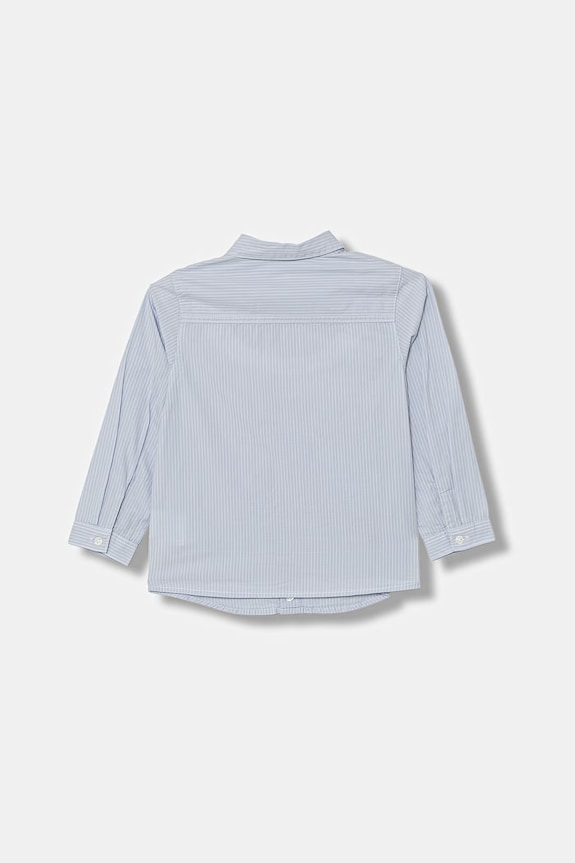 United Colors of Benetton gyerek pamut ing 54AZGQ00J.P.Stagionale kék SS26