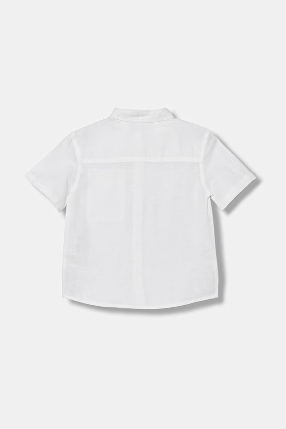 United Colors of Benetton πουκάμισο παιδικό με λινό 5IPVGQ033.P.Stagionale λευκό SS26
