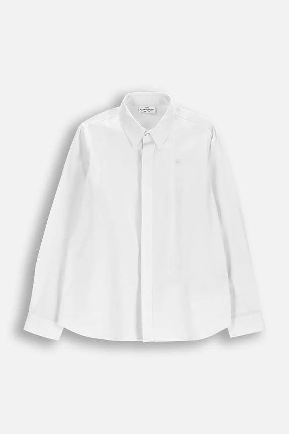 Coccodrillo Πουκάμισο παιδικό με βαμβάκι λευκό WC6136101EJB