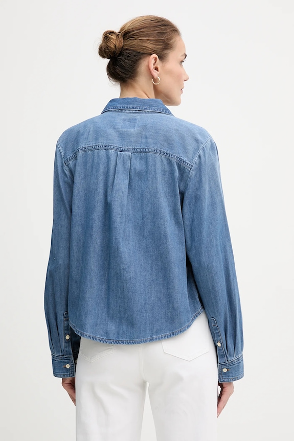 Odzież Calvin Klein Jeans koszula jeansowa LV047E902G niebieski