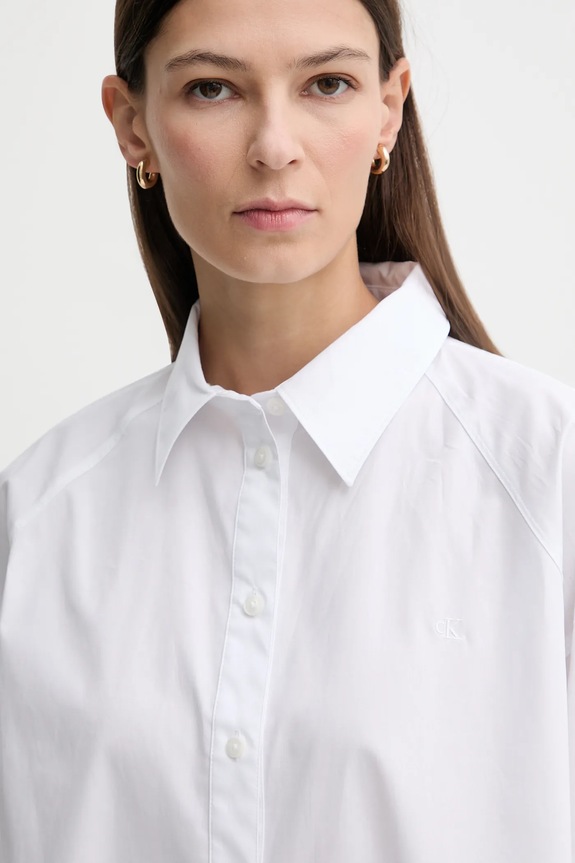 Košeľa Calvin Klein Jeans biela LV047C141G