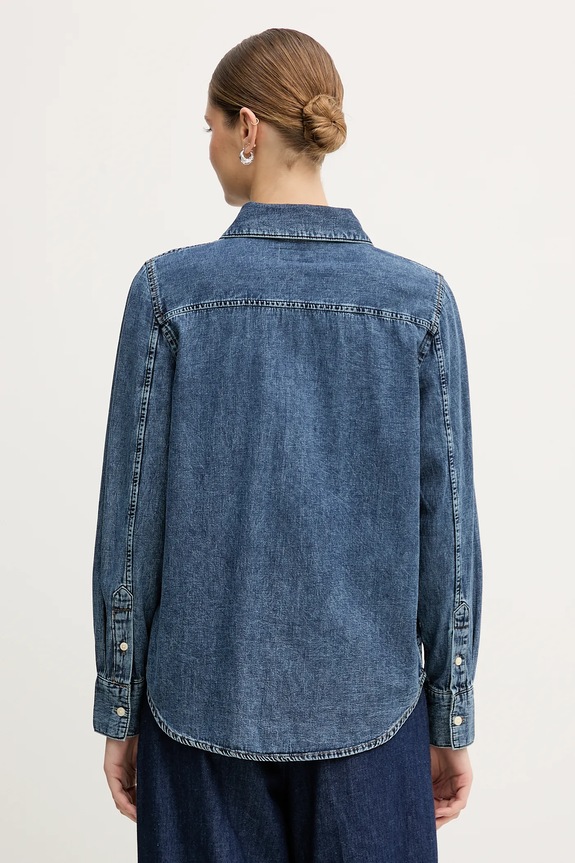 Odzież Calvin Klein Jeans koszula jeansowa LV047E742G niebieski
