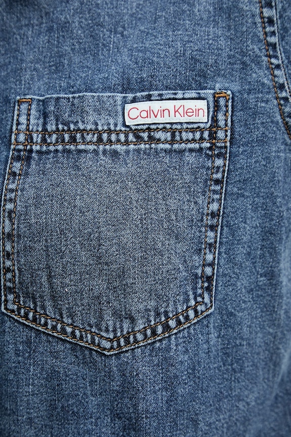 Calvin Klein Jeans koszula jeansowa LV047E742G niebieski