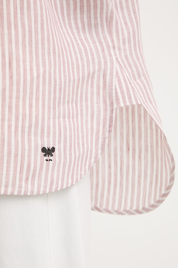 Weekend Max Mara cămașă pentru femei, din in VERVE 2615111122600 roz