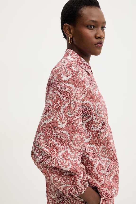 Weekend Max Mara camicia in cotone PERIODI rosso 2615111192600