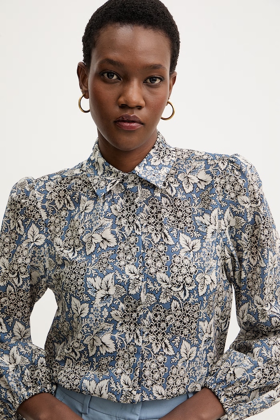 Weekend Max Mara camicia in cotone PERIODI blu 2615111192600