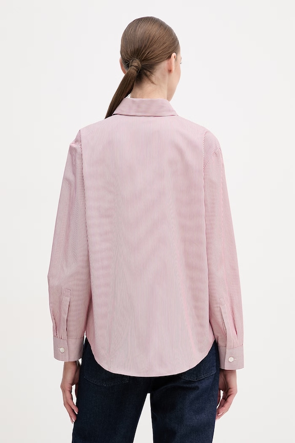Îmbrăcăminte MM by Max Mara cămașă din bumbac PANFILO 2616111027600 burgundia