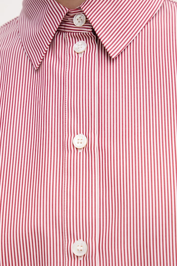 MM by Max Mara cămașă din bumbac PANFILO 2616111027600 burgundia