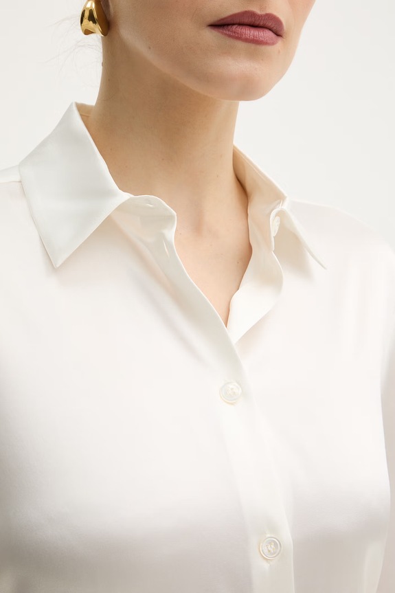 MM by Max Mara cămașă de mătase QUARTO 2616111047600 bej