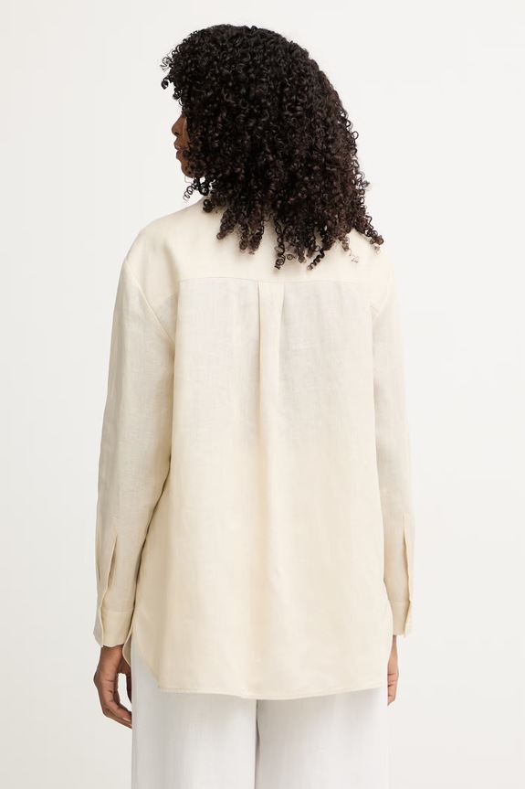 Îmbrăcăminte MM by Max Mara cămașă pentru femei, din in FILO 2616111028600 bej